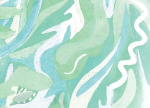 Malvis ® Tapeta Abstraktní aqua zelená Vel. (šířka x výška): 144 x 105 cm