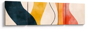 Obraz - Minimalistická barevná ilustrace II. (170x50 cm)