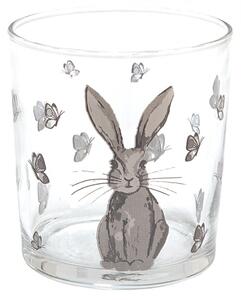 Sklenička na vodu se zajíčkem Rustic Easter Bunny – 250 ml