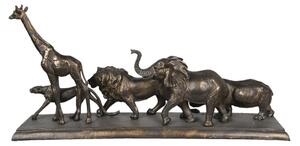 Dekorace Divoká africká zvířata – 71x16x34 cm