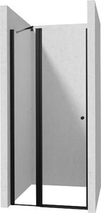 Deante Kerria Plus sprchové dveře 90 cm sklopné černá matný/průhledné sklo KTS_UN41P