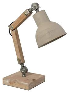 Stolní lampa dřevěná hnědá (Clayre & Eef)