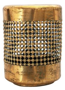 Kovová lucerna se zlatou patinou Anne-maaike – 29x38 cm