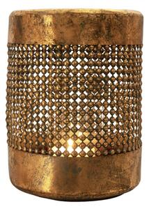 Kovová lucerna se zlatou patinou Anne-maaike – 34x45 cm
