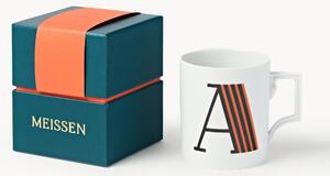Westwing x MEISSEN, ručně vyrobený hrnek Initials's dekorací Motif