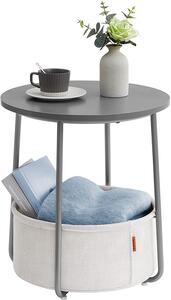 VASAGLE Příruční stolek - šedá/bílá - 45x50x45 cm