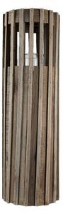 Dřevěná retro lucerna Mick – 17x54 cm