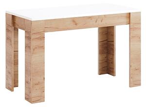 Jídelní stůl 1200x650, dub kraft / bílý Asti