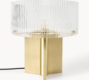 Stolní lampa's žebrovaným sklem Emmi
