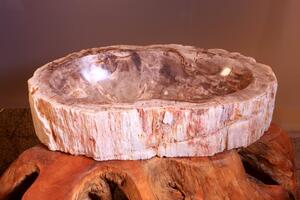 Umyvadlo zkamenělé dřevo 51 - 60 cm