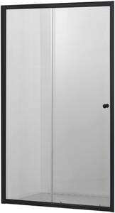 Hagser Ava sprchové dveře 140 cm posuvné černá matný/průhledné sklo HGR16000021