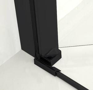Hagser Carla sprchové dveře 90 cm skládací černá matný/průhledné sklo HGR17000021
