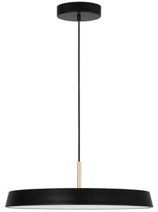 Černé kovové závěsné LED světlo Nova Luce Vetro 50 cm