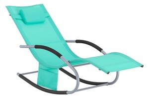 Sobuy Ogs28-Tb Lehátko Zahradní Lehátko Odolné Proti Povětrnostním Vlivům Lehátko Houpací Křeslo S Polštářem Relaxační Lehátko Houpací Lehátko Plážové Lehátko Do 150 Kg Světle Tyrkysové
