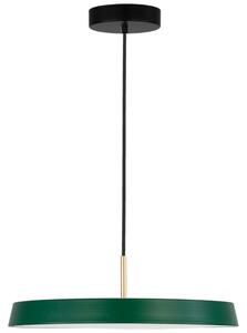 Zelené kovové závěsné LED světlo Nova Luce Vetro 50 cm