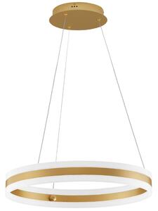 Zlaté kovové závěsné LED světlo Nova Luce Agos 60 cm