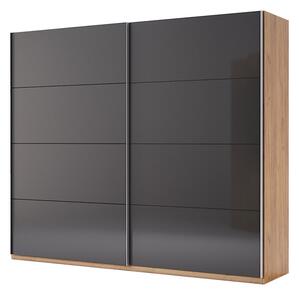 Skříň s posuvnými dveřmi 2,5x2,1m (Dveře Mat Láva), série N Luna