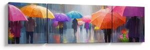 Obraz - Deštivý den (170x50 cm)