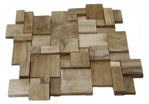 Dlaždice čtvercová - Staré teakové dřevo za m2