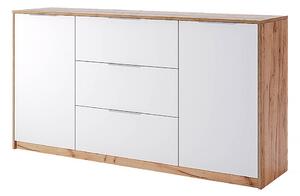 Komoda 2dv 3šuplíky 1.6 dub kraft / bílá Asti