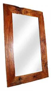 Zrcadlo s rámem, recyklovaný teak. 90 x 60 x 5 cm