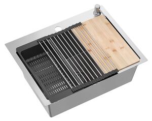 Kuchyňský nerezový dřez QUADRON LUKE 110 s příslušenstvím 58x45x20 cm