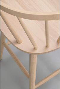 Bílá barová židle z kaučukového dřeva Rowico Carmen