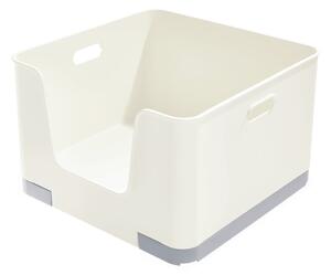 Bílý úložný box iDesign Eco Open, 39 x 39 cm