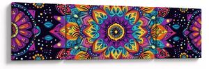 Obraz - Kaleidoskopická mandala (170x50 cm)