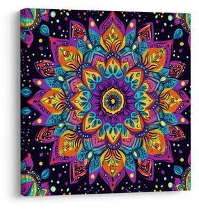 Obraz - Kaleidoskopická mandala (30x30 cm)