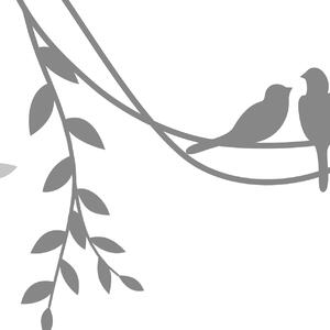 Malvis ® Tapeta Minimalistická tapeta ptáčci Vel. (šířka x výška): 144 x 105 cm