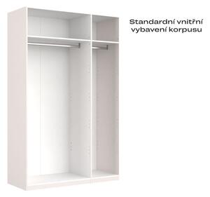 Korpus skříně 3dv Bílý lesk Idea