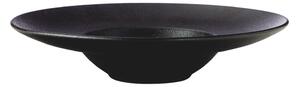Černý keramický hluboký talíř Maxwell & Williams Caviar, ø 28 cm