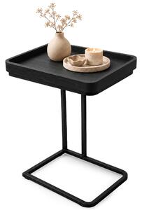 Ak furniture Odkládací stolek Hyggo 40 cm černý