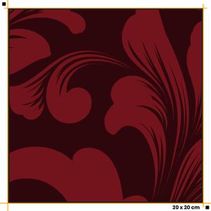 Malvis ® Tapeta Rudý damaškový vzor Vel. (šířka x výška): 144 x 105 cm