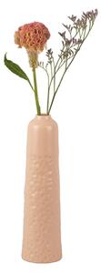 Růžová keramická váza PT LIVING Carve, výška 27,5 cm