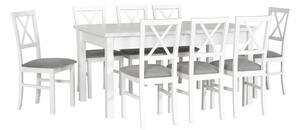 Drewmix Jídelní set 1+8, stůl MODENA 2 a bukové židle MILANO 4
