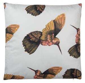 Polštář s kolibříky a vlastní výplní – 45x45x4 cm