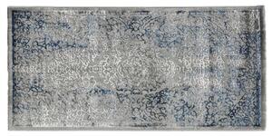 KOBEREC TKANÝ NA PLOCHO, 160/230 cm, modrá, šedá - Tkané koberce