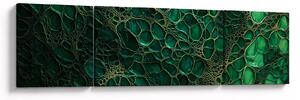 Obraz - Zelený mikroskopický snímek (170x50 cm)