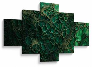 Obraz - Zelený mikroskopický snímek (125x70 cm)
