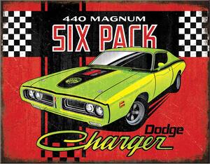 Plechová cedule Dodge Six Pack 32 cm x 40 cm