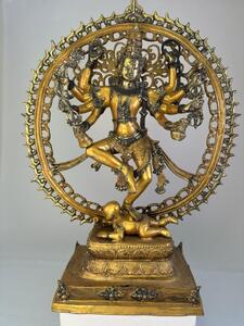 Shiva kovový z Indie 67 cm