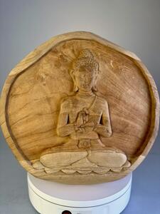 Plaketa Budha Teak 35 cm