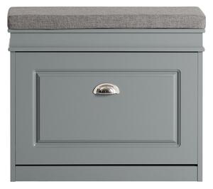 Sobuy Fsr82-K-Hg Lavice S Botníkem Botník Světle Šedý 61X51X24Cm