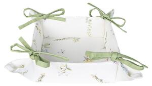 Textilní košíček na pečivo Happy Florals – 35x35x8 cm