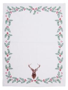 Bavlněná utěrka Holly Christmas – 50x70 cm