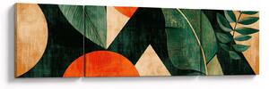 Obraz - Geometrické přírodní motivy II. (170x50 cm)