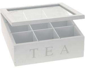 Excellent Houseware Box na čaj Tea, bílá