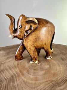 Soška slona tropické dřevo, Indie